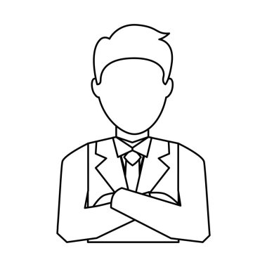 işadamı avatar satırı simgesi