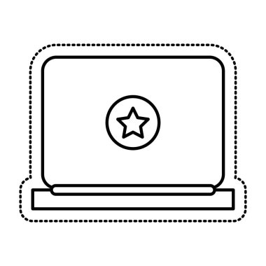 dizüstü bilgisayar izole kutsal kişilerin resmi