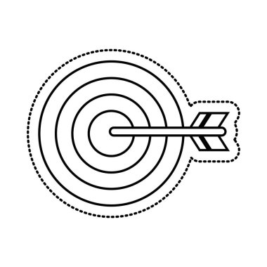 hedef ok başarısı simgesi izole edildi