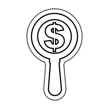 büyüteç izole edilmiş simge ara