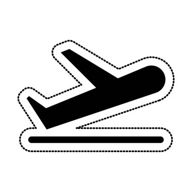 uçak uçan izole simgesi