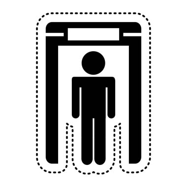 Havaalanı terminal işareti insan silueti