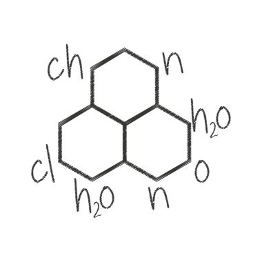 molekül yapısı izole simgesi