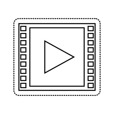 Media player izole simgesi