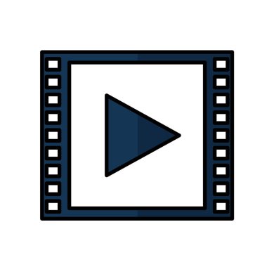 Media player izole simgesi