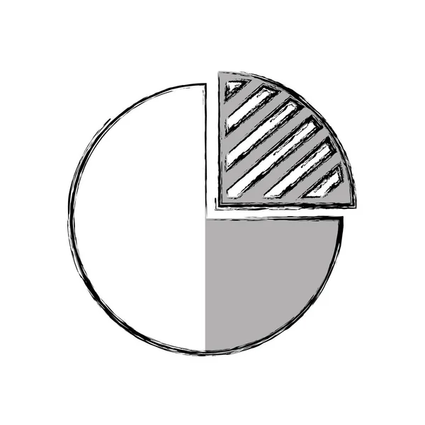 Pie infographie icône isolée — Image vectorielle