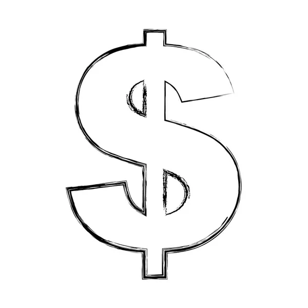 Geld Symbol isolierte Ikone — Stockvektor