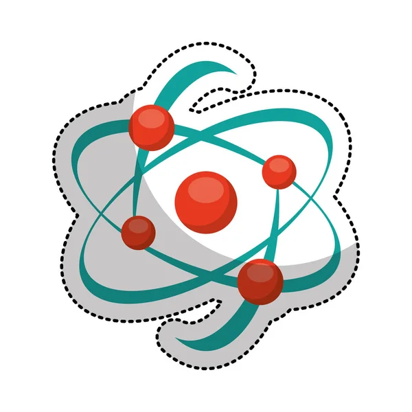 Изолированная икона молекулярной структуры — стоковый вектор