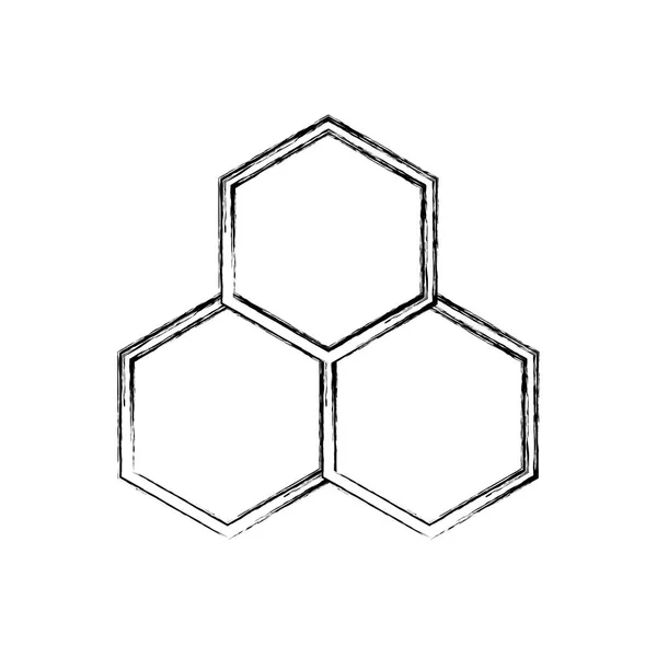 Изолированная икона молекулярной структуры — стоковый вектор