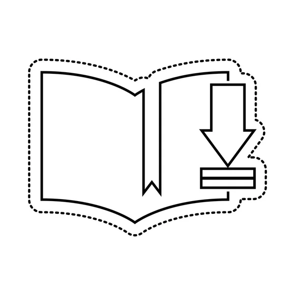 Descargar icono de libro electrónico — Vector de stock