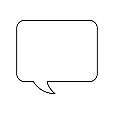 konuşma buble izole simgesini