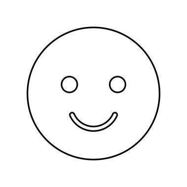 mutlu yüz izole simgesi