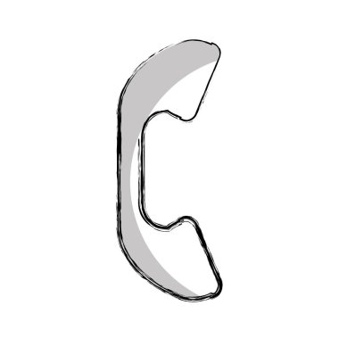 telefon hizmeti izole simgesi