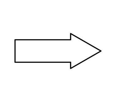 ok dizin izole simgesi