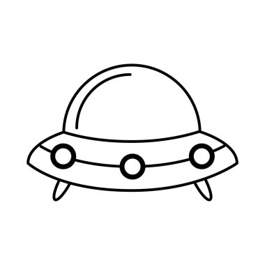 Uzay gemisi izole simgesi