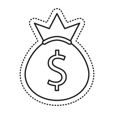 para çantası izole simgesi