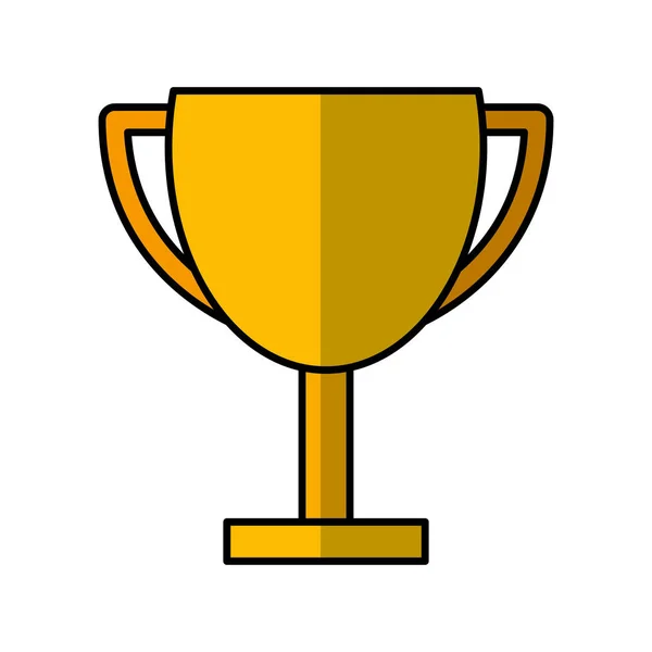 Trophée prix icône isolée — Image vectorielle