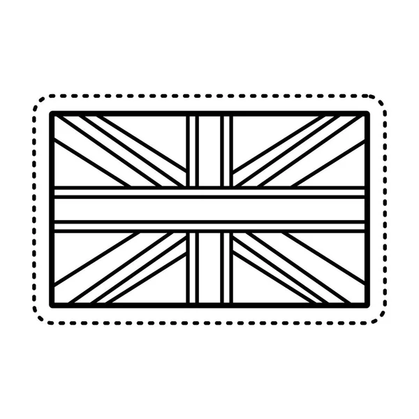 Geïsoleerde vlagpictogram Engeland — Stockvector
