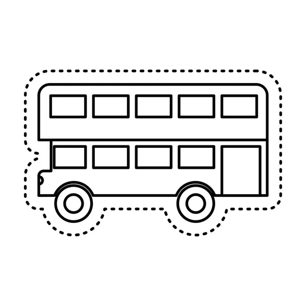 Ícone clássico de ônibus londres — Vetor de Stock