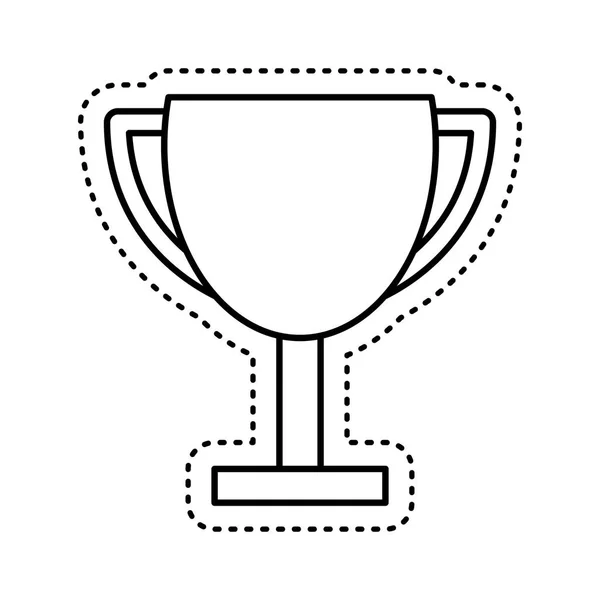 Trofee-award geïsoleerde pictogram — Stockvector