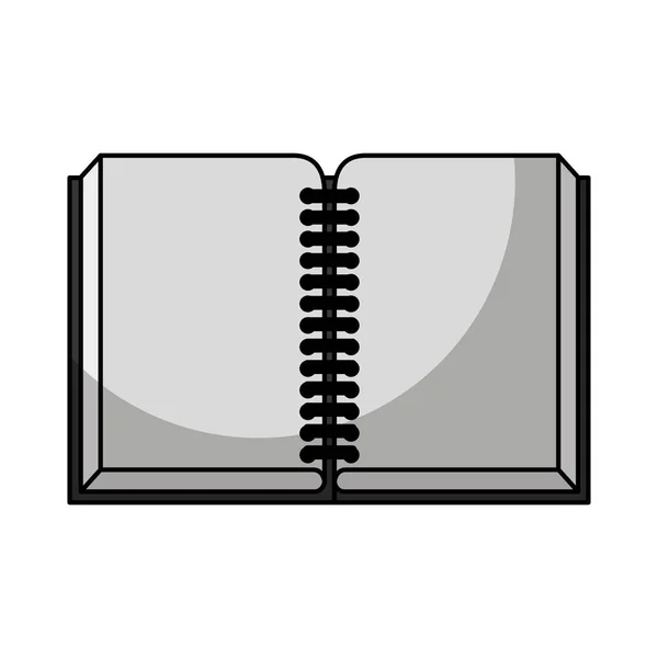 Text book library isolated icon — Stock Vector