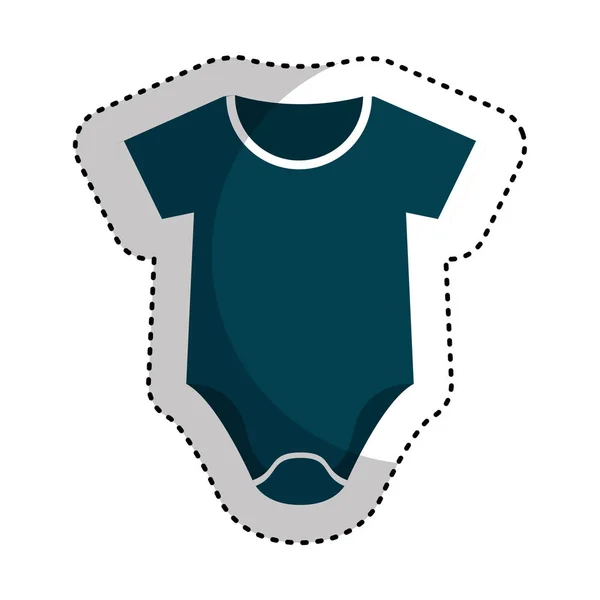 Baby kläder isolerade ikonen — Stock vektor