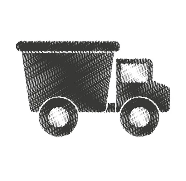 Samochód ciężarowy dziecko zabawka ikona — Wektor stockowy