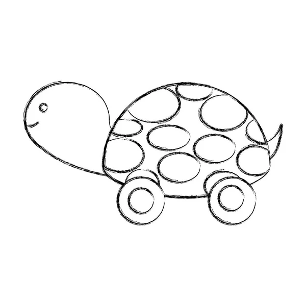 Żółw baby cute ikony — Wektor stockowy
