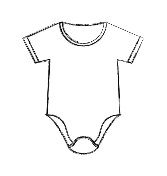 婴儿衣服孤立的图标 — 图库矢量图片