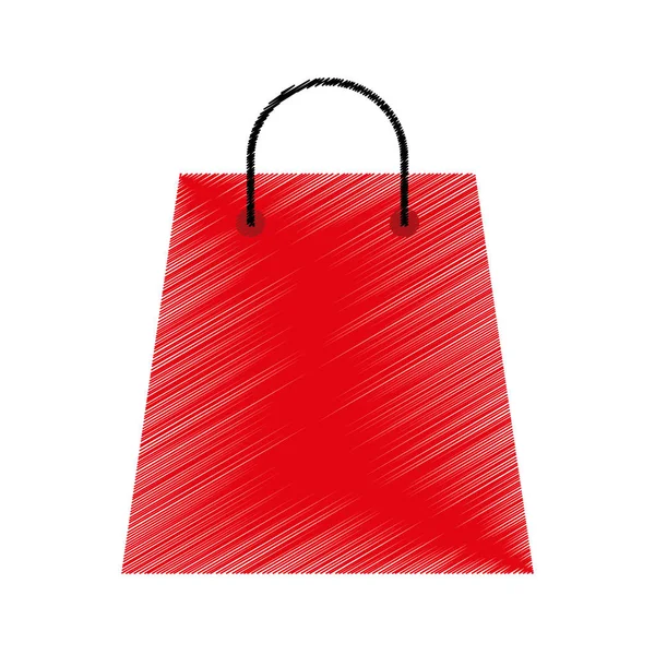 Bolsa de compras icono aislado — Vector de stock