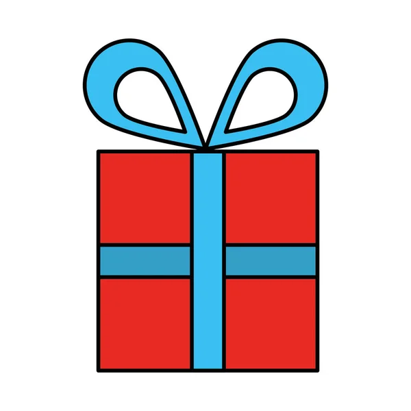 Cadeau cadeau icône isolée — Image vectorielle