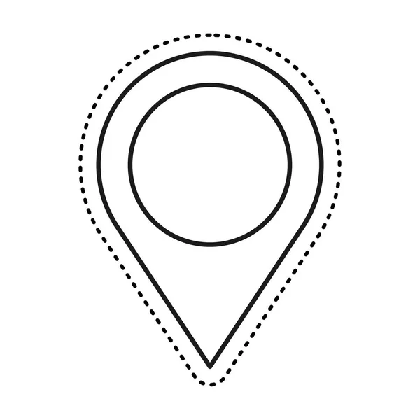 PIN aanwijzer locatiepictogram — Stockvector