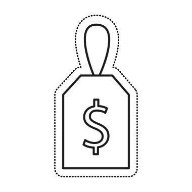 fiyat ticari etiketi izole simgesi