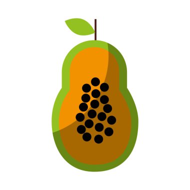Papaya taze meyve çizim simgesi
