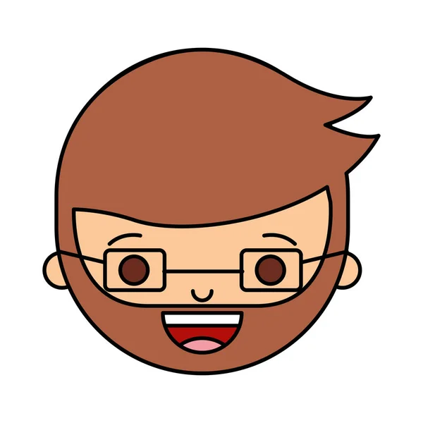 Joven hombre avatar carácter — Vector de stock