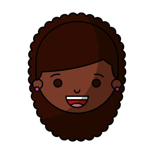 Little girl character icon — Stock Vector