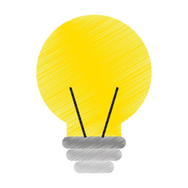 Electric bulb isolated icon — Stock Vector