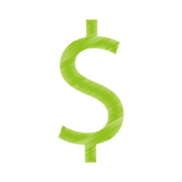 Peníze symbol izolované ikona — Stockový vektor