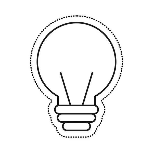 Elektrische lamp geïsoleerde pictogram — Stockvector