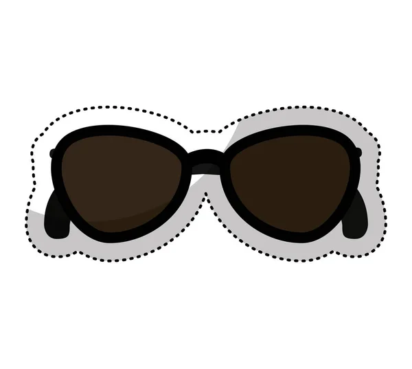 Sonnenbrille weibliche Mode-Ikone — Stockvektor