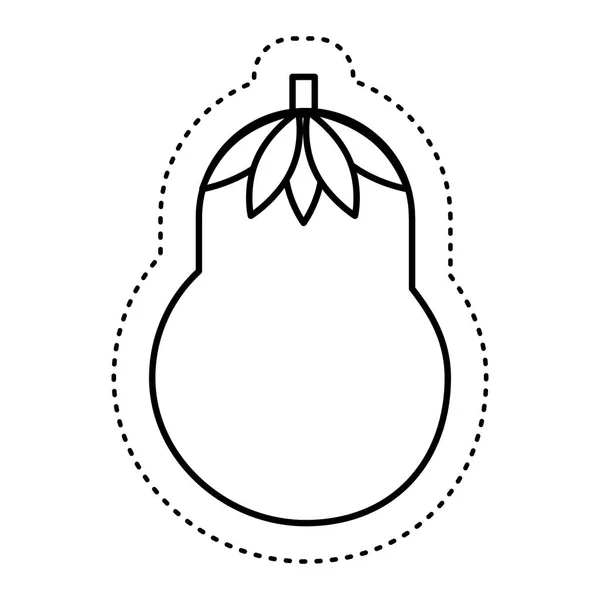 Betterave légume frais icône isolée — Image vectorielle
