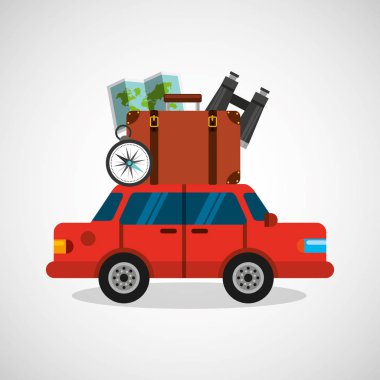 tatil düz çizgi simgeler seyahat