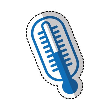 termometre tıbbi izole simgesi