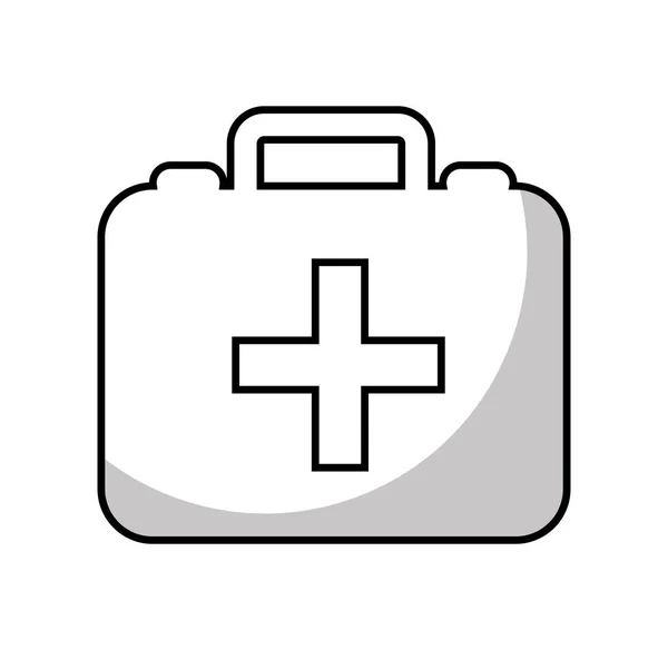 Medical kit isolated icon — Stock Vector