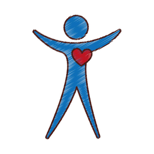 human silhouette health care