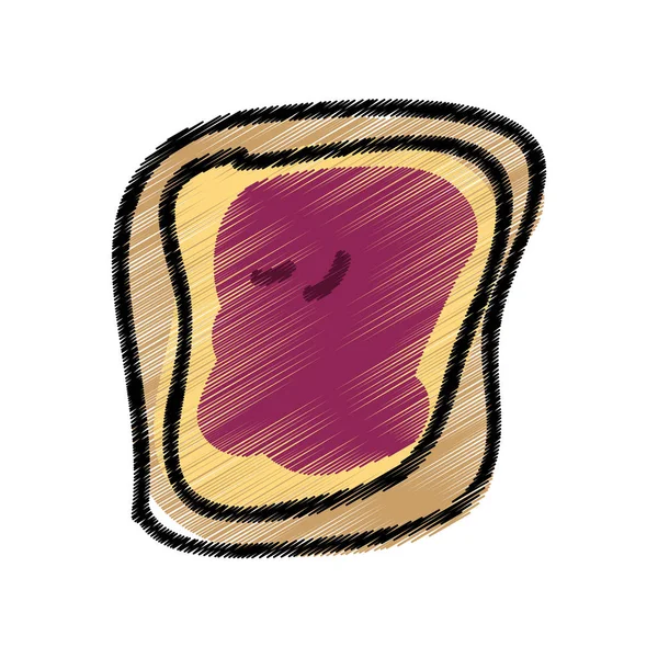 Хліб скибочки ізольовані значок — стоковий вектор