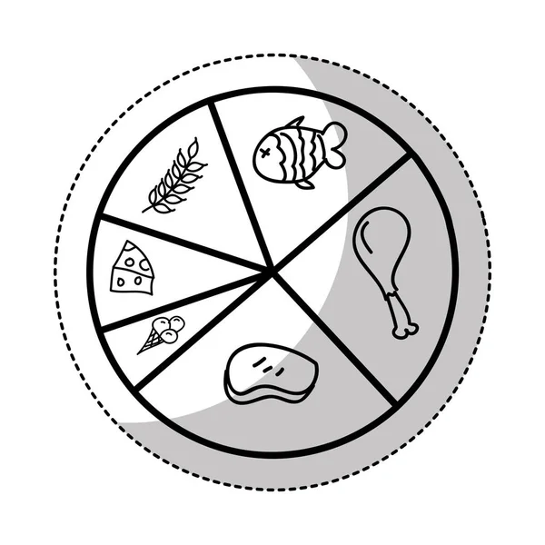 Инфографическая иконка питания — стоковый вектор