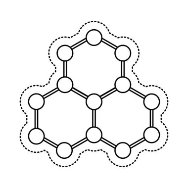 molekül yapısı izole simgesi