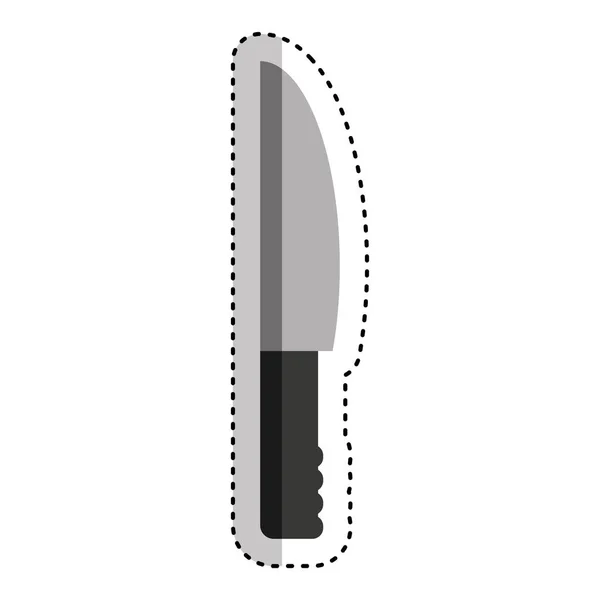 Couteau outil couverts icône isolée — Image vectorielle
