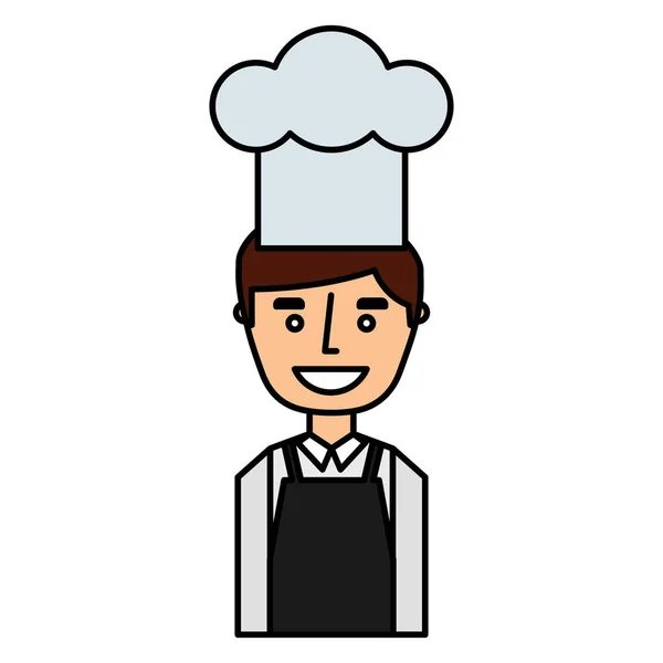 Ícone de personagem avatar chef — Vetor de Stock